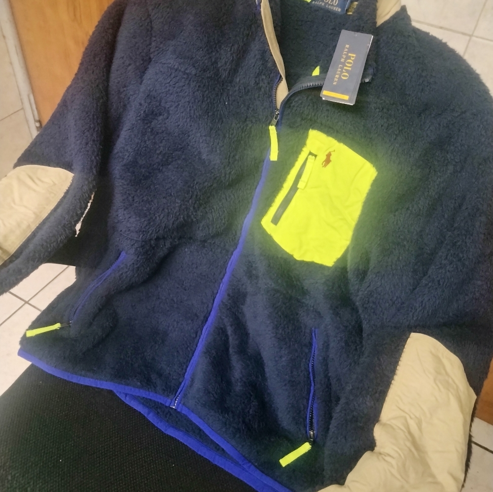 Authentic Polo Ralph Lauren Men's Fleece Jacket XL. New w/ Orig.Tag